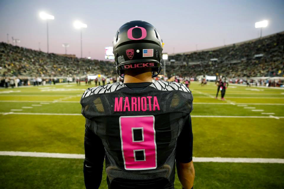 Marcus Mariota joins American Cancer Society as Real Men Wear Pink  Ambassador in Lane County - Springfield Bottom Line