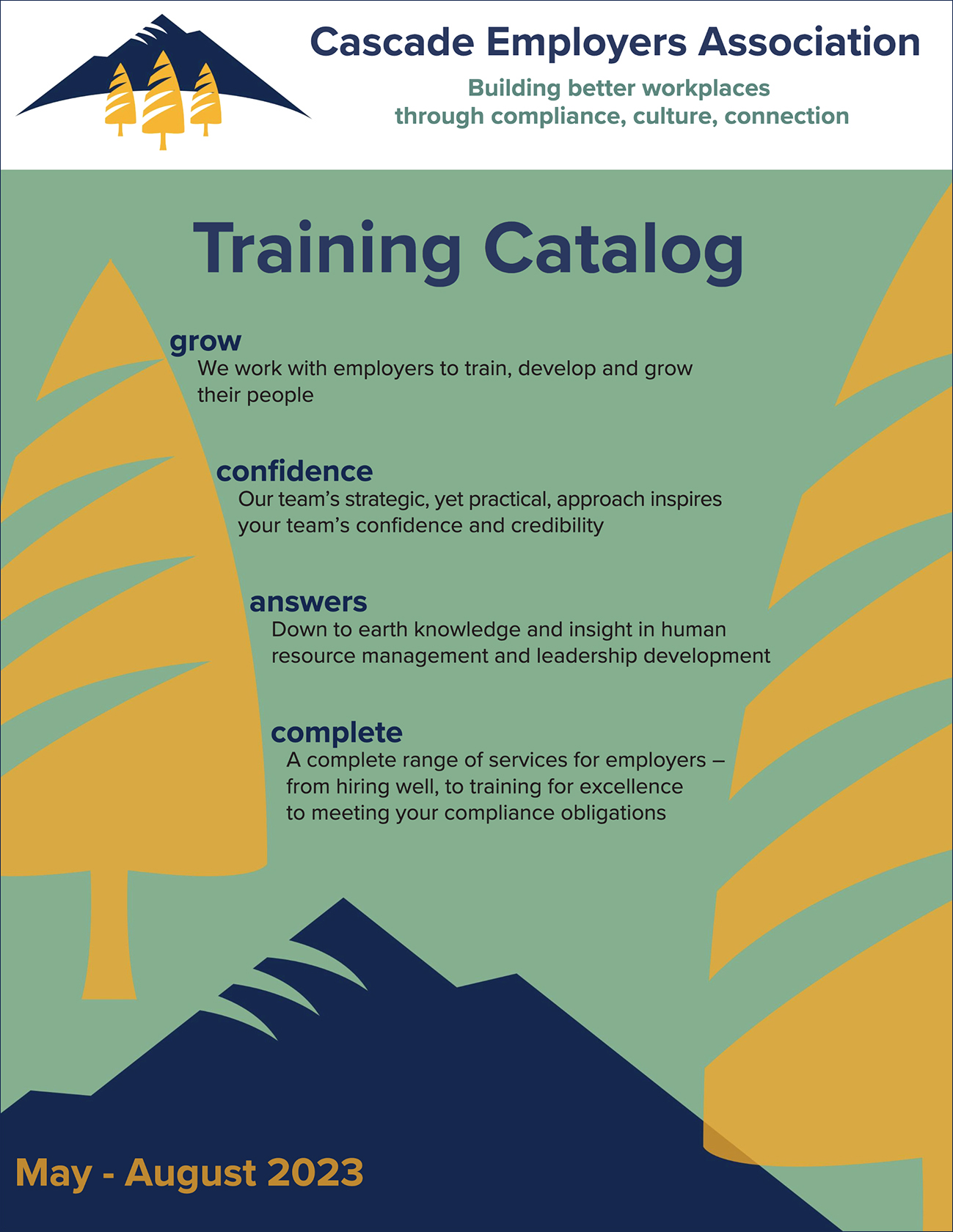 Cascade Employers Association Releases Summer Training Catalog